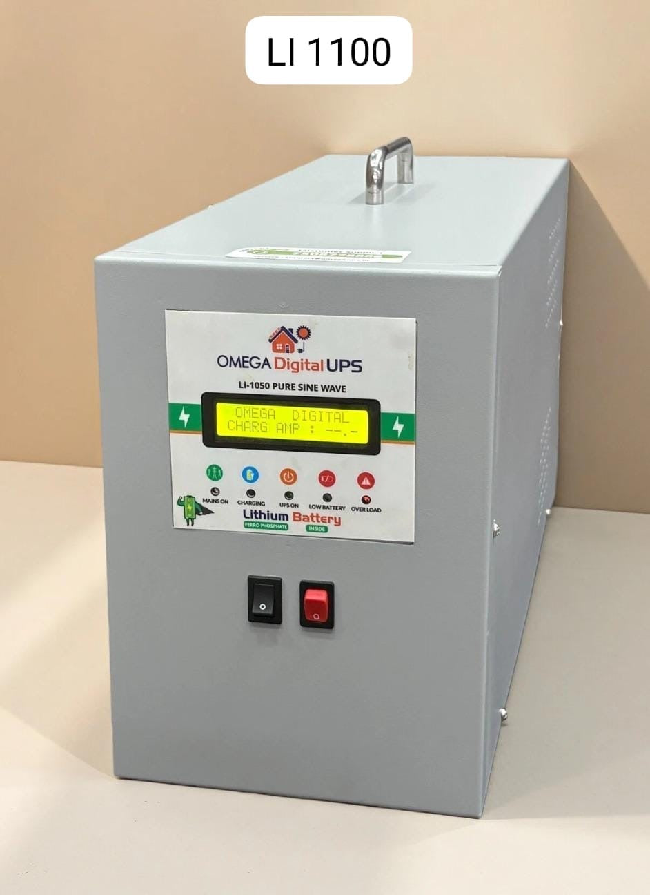 HOME UPS - INBUILT LITHIUM FERRO PHOSPHATE BATTERY-1100VA MODEL