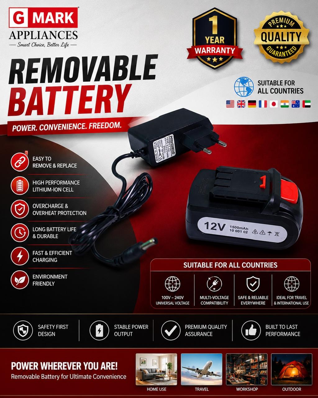 IDIYAPPAM MAKER RECHARGEABLE-PRIME-RED