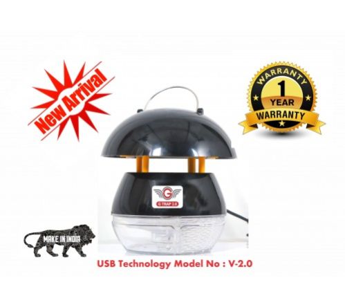 GTRAP MOSQUITO KILLER V 2.0 BLACK- USB + (ADAPTOR INCLUDED)